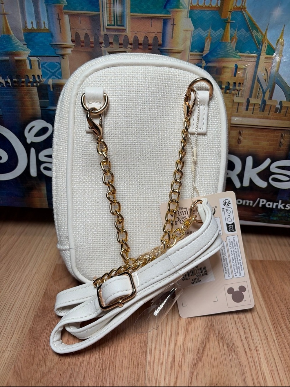 Disney Winnie The Pooh Canvas Crossbody Bag Cellphone Holder *Primark*-NEW - Picture 3 of 5